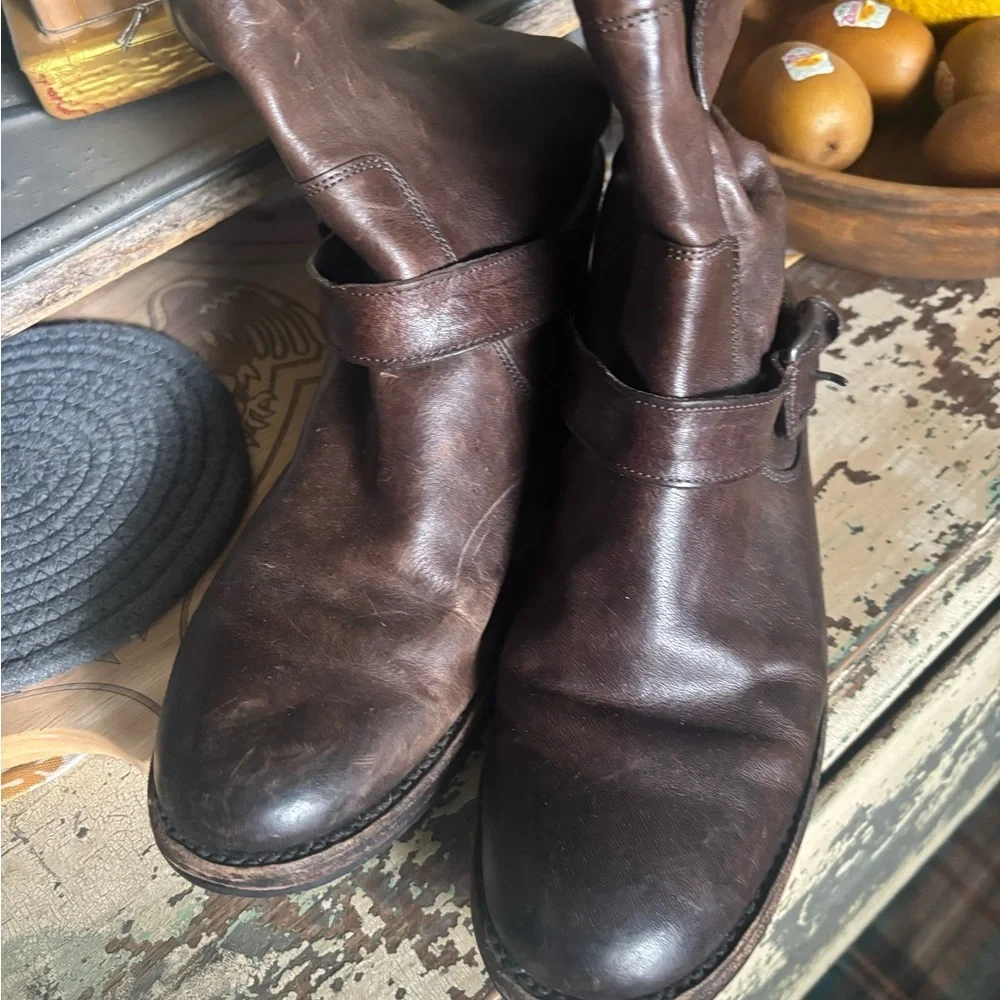 Frye Brown Ankle Boots